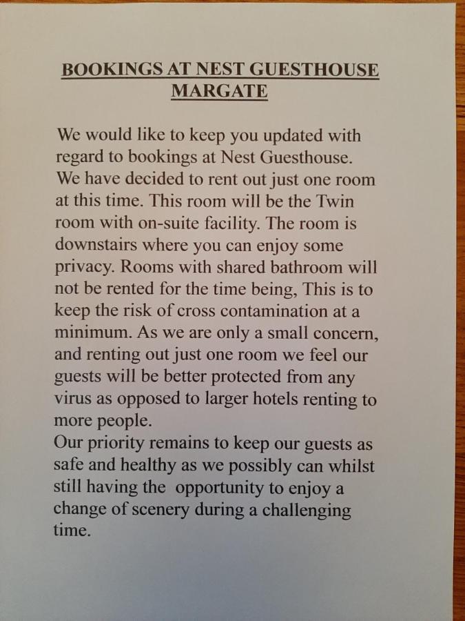 Nest Guesthouse Margate Exteriör bild